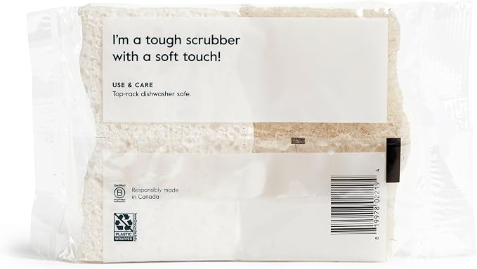 Grove Co. Sponges, Natural Coconut Scrubber Kitchen Sponge, Dual-Sided - Image 8
