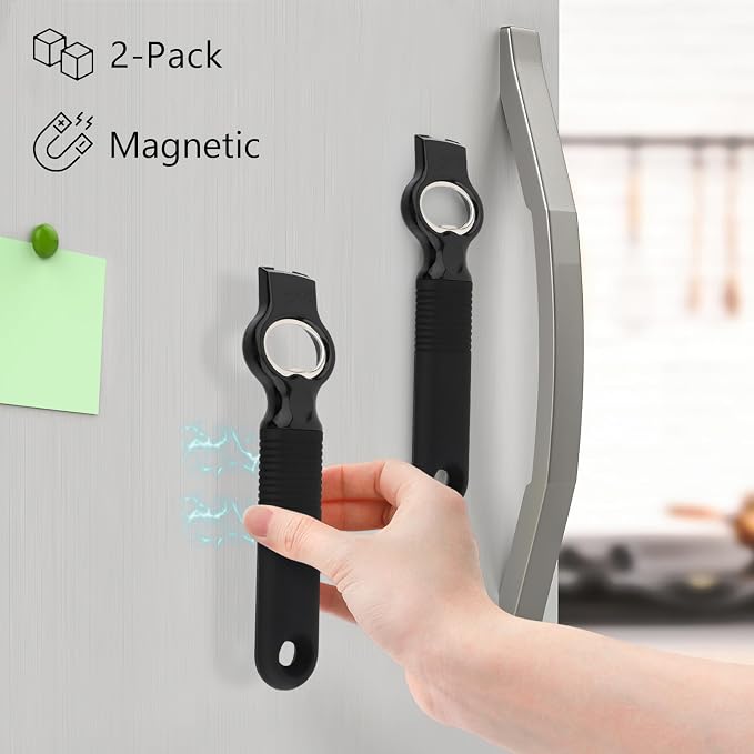 2-Pack Magnetic Beer Bottle Opener & Soda Can Opener, 2-in-1 Bottle Opener and - Image 2