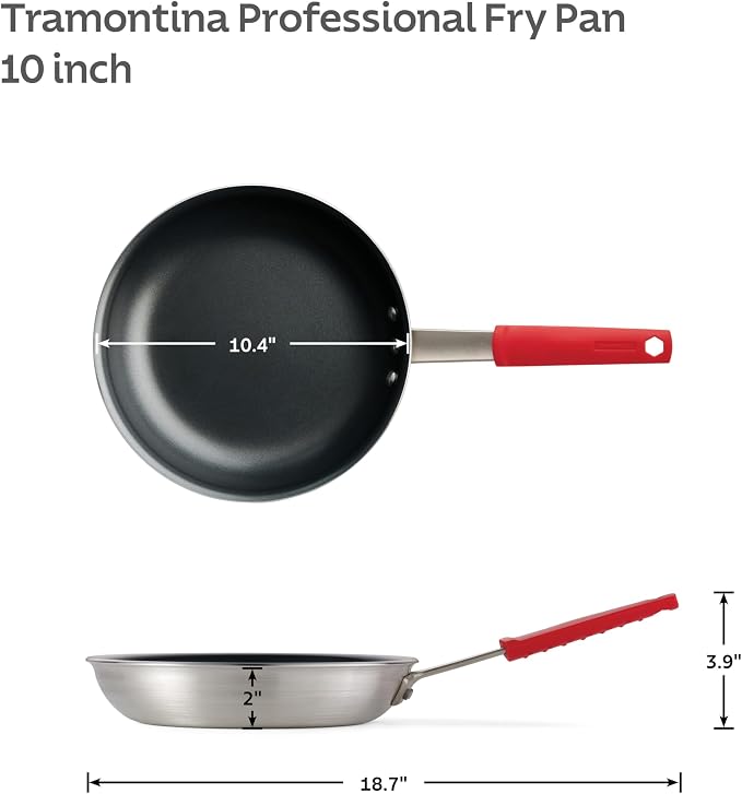 Tramontina Professional 10-Inch Non Stick Frying Pan, Heavy-Gauge Aluminum - Image 4