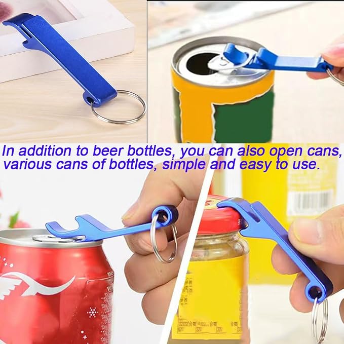 200 Pcs Bottle opener Keychain Bulk, Soda Beverage Beer Bottle Opener Keychain - Image 6