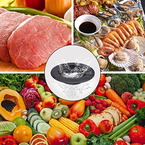 4 Pack Hair Catcher Shower Drain Covers, Sink Strainer Set for Kitchen