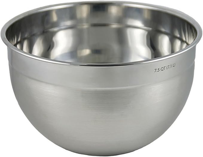 Tovolo XL Mixing Bowl Stainless Steel 7 Quart Extra Large Metal Mixing Bowls by Tovolo
