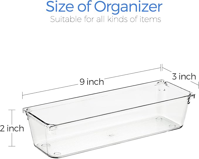 Ravinte 6 Pack Drawer Organizer - Image 3