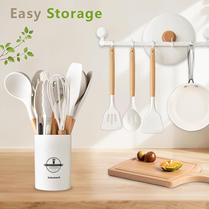 SAKAMOSH Silicone Cooking Utensils Set - Image 7