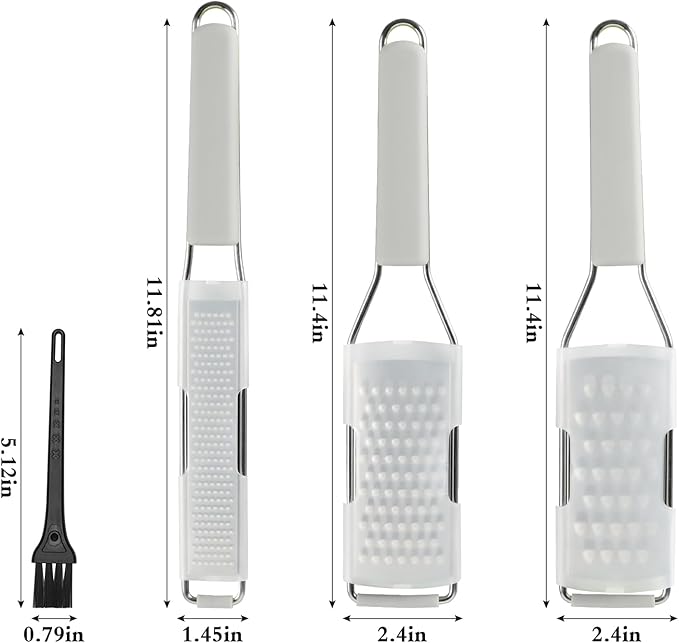 Cambom Cheese Grater Citrus Zester Lemon Zester Pack of 3-304 Stainless Steel - Image 5