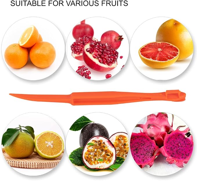 Soft Home Premium Plastic Orange Peeler Lemon Citrus Peel Cutter Vegetable - Image 7