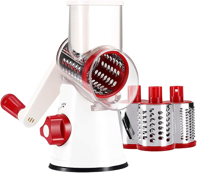 Cambom Rotary Cheese Grater Hand Crank Cheese Shredder - Image 8