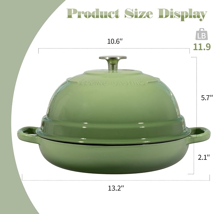 EDGING CASTING Enameled Cast Iron Dutch Oven Pot - Image 3