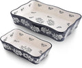 Wisenvoy Baking Dish Casserole Dish Ceramic Lasagna Pan 2-Pcs Bakeware Sets by wisenvoy