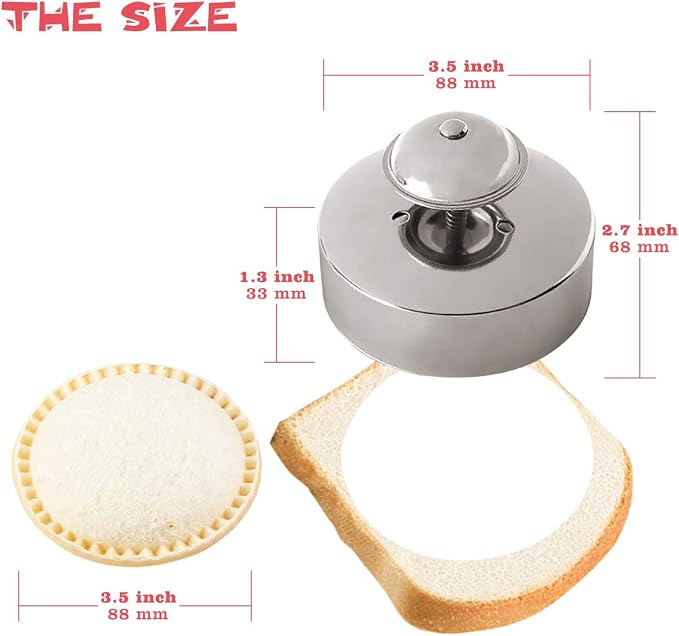 Gelbira Sandwich Cutter, Sandwich Cutter and Sealer, Sandwich Maker, Peanut - Image 3
