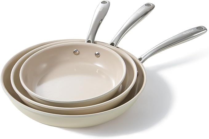 Redchef Nonstick Frying Pans Set, Ceramic Pan Skillet, Non Toxic Pans by Redchef