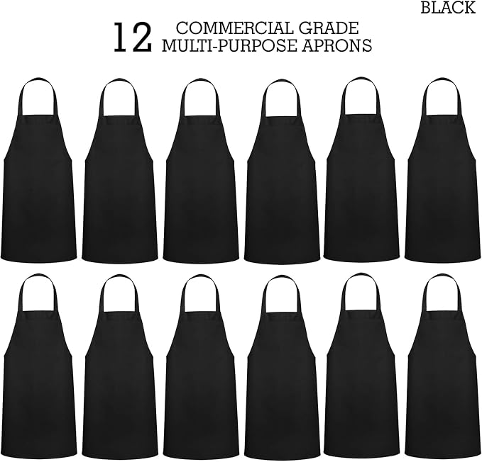 GREEN LIFESTYLE 12 Pack Professional Chef Apron – Grilling Aprons - Image 4