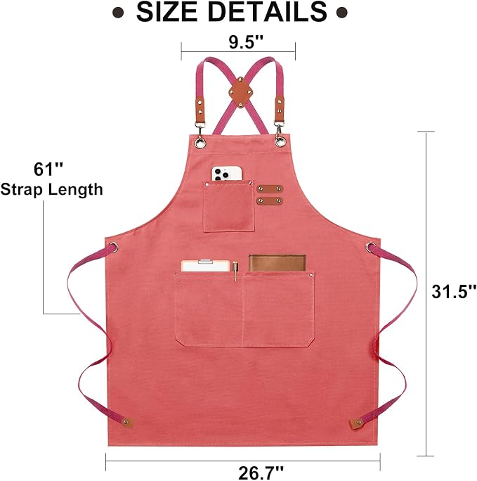 ZOMAO Chef Apron for Women Men - Image 7
