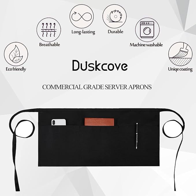 DUSKCOVE 12 Pack Server Aprons - Image 2
