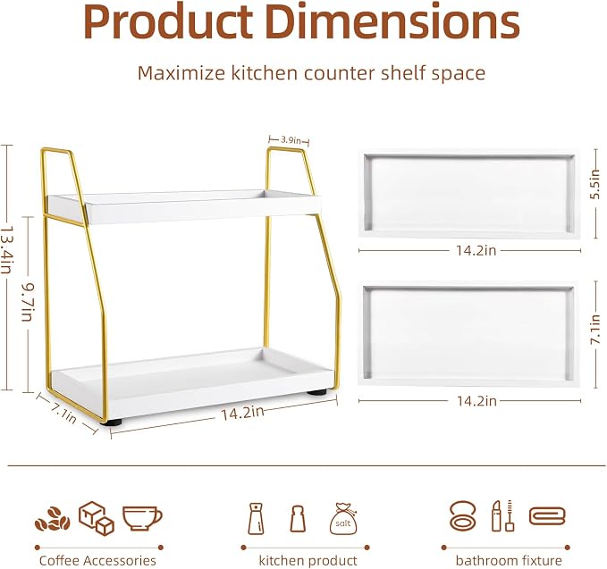 DWTS Coffee Bar Accessories, Coffee Station Organizer - Image 3