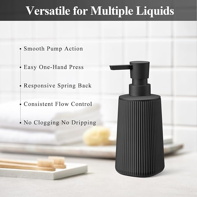 Black 2 Pack Hand Soap Dispensers Set - Image 5