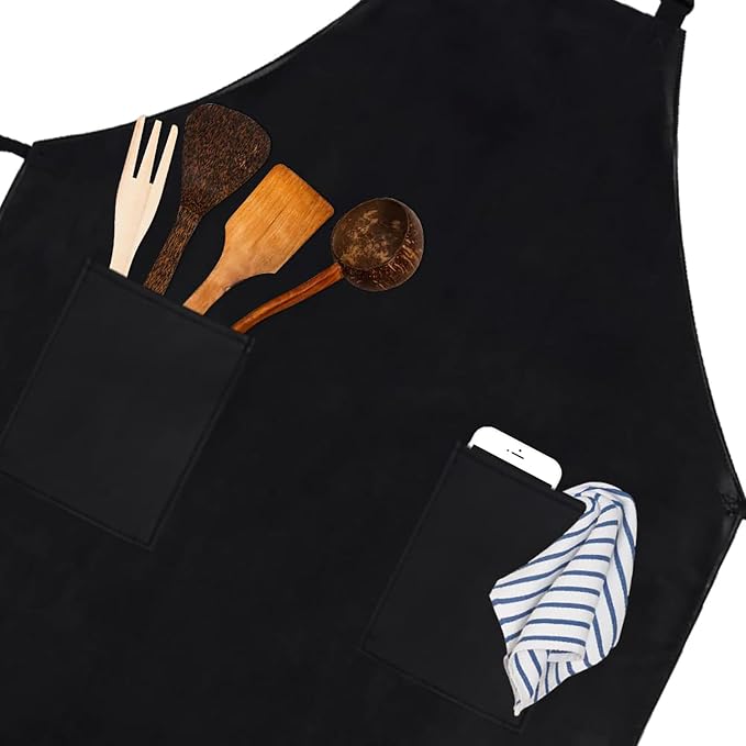 Homsolver 2 Pack Waterproof Rubber Aprons, Heavy Duty Butcher - Image 4