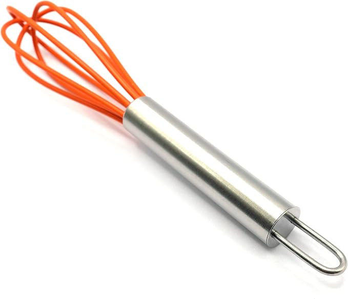 Mini Whisks 6 inch 2Pcs Stainless Whisk+silica gel, Hand Egg Mixer - Image 5