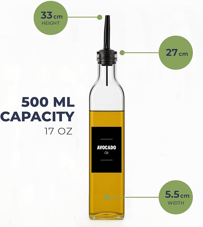 Olive Oil & Vinegar Dispenser Bottle Set - Image 7