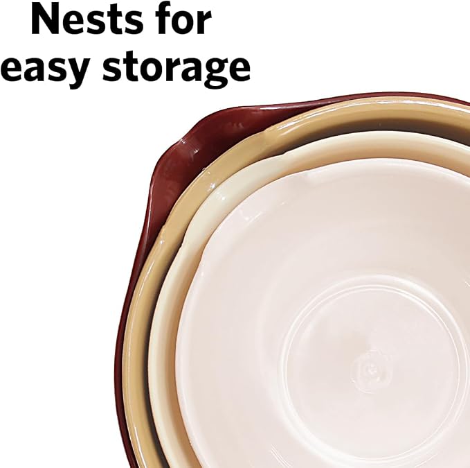 Glad Mixing Bowls with Pour Spout, Dishwasher Safe Kitchen Cooking and Baking - Image 4