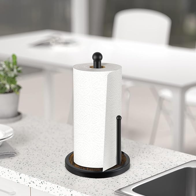 YINMIT Paper Towel Holder Countertop, Standing Paper Towel Roll Holder - Image 9