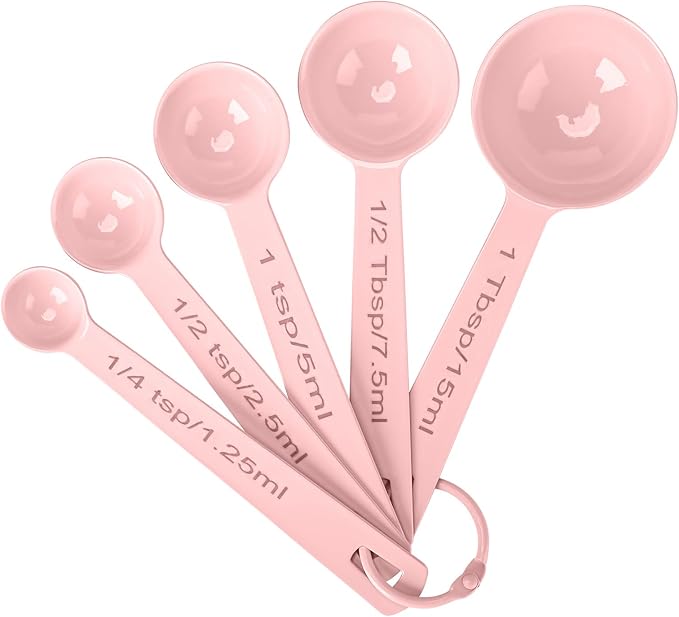 Stainless Steel Measuring Spoons Set of 5, Metal Measuring Cups and Spoons Set by Muchtolove