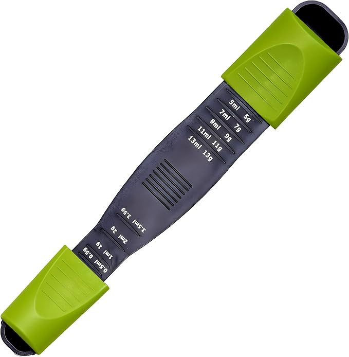 Sliding Adjustable Measuring Spoon – 9-in-1 All-in-One, 1/8 TSP to 1 TBSP by RingBinder