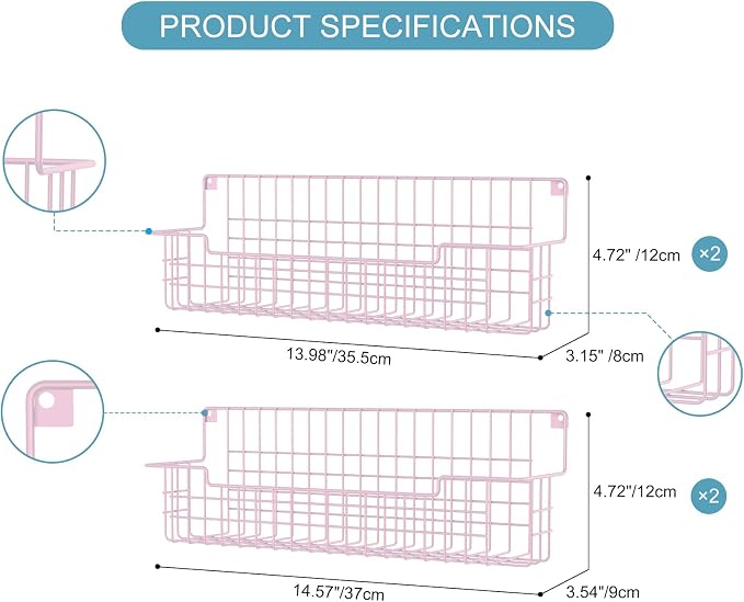 Spice Rack, Metal Spice Holder Shelf - Image 2