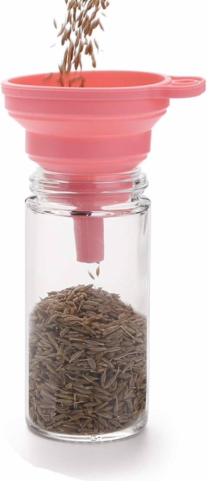 Tebery 12 Pack Round Spice Bottles 3oz Glass Spice Jars - Image 3