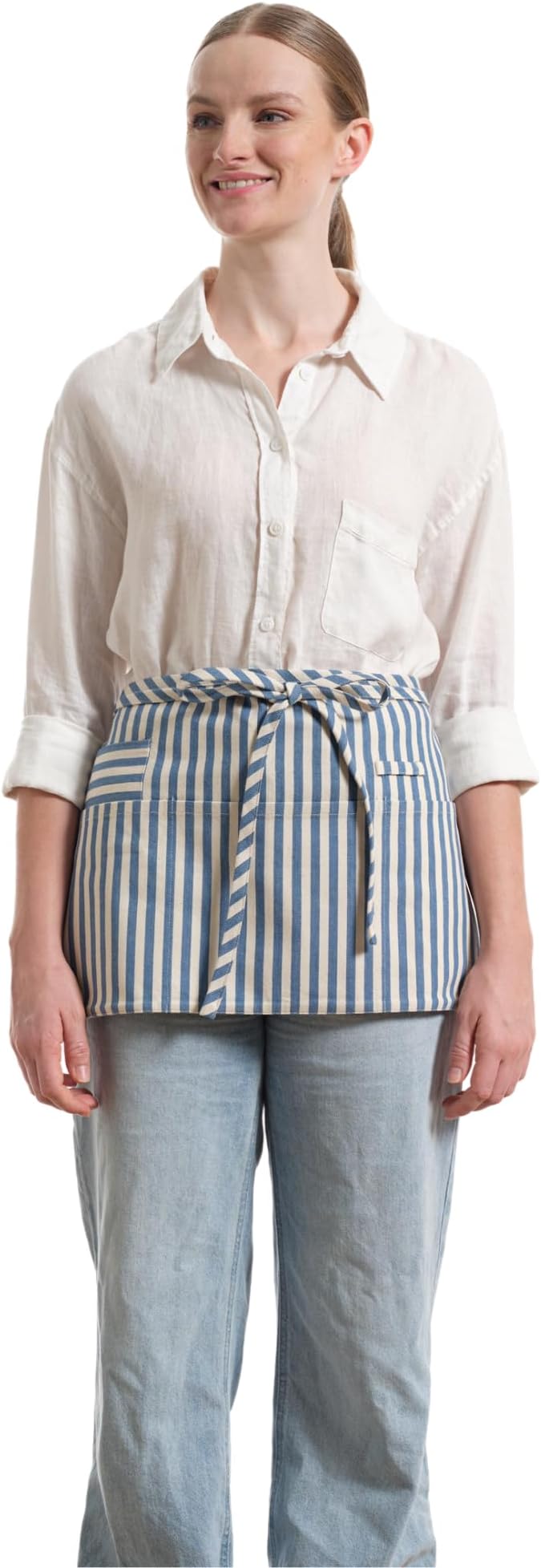 MEEMA Chef Waist Apron Cotton Fabric |Washable & Breathable Waitress & Server - Image 2