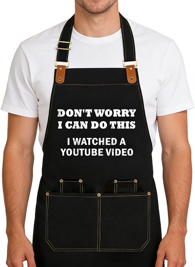 Baking Apron for Men Women, Funny Apron Baking Gifts by Xmeden