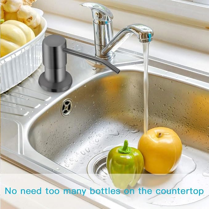 OHiHi Dish Soap Dispenser for Kitchen Sink, Countertop Sink Soap Dispenser - Image 7
