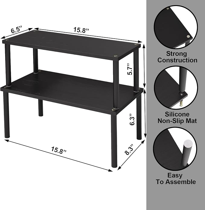 VERTORGAN Cabinet Organizer Shelf, Kitchen Counter Shelves, Bamboo Spice Rack - Image 6