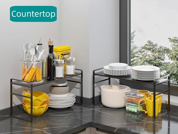 Expandable Cabinet Shelf Organizer Riser - Image 4