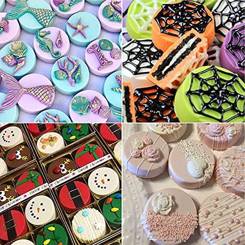 Actvty Chocolate Cover Cookie Silicone Molds, New Size 12-Cavity Round