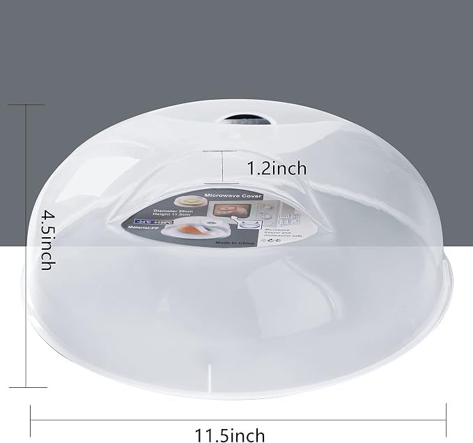 Microwave Splatter Cover for Food Large Microwave Plate Cover Guard Lid - Image 4