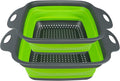 AUAUY 2 PCS Collapsible Colander Set, Square Silicone Folding Colander by AUAUY