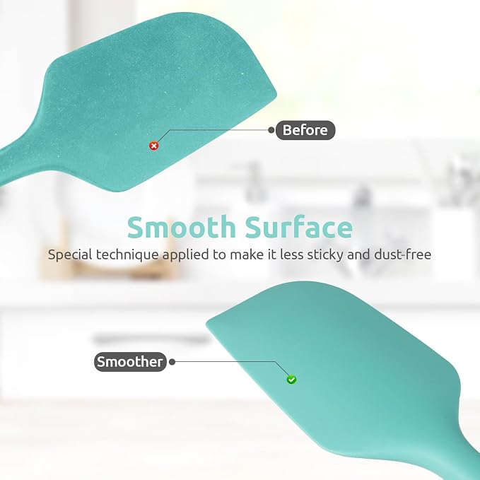Heat Resistant Silicone Large Spatula: U-Taste 600ºF High Heat Flexible 11.38in - Image 7