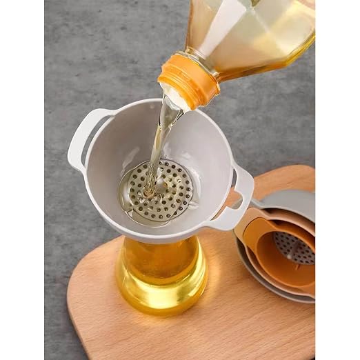 Set of 4 Funnels for Filling Bottles, BPA-Free Food Grade Kitchen Funnels - Image 6
