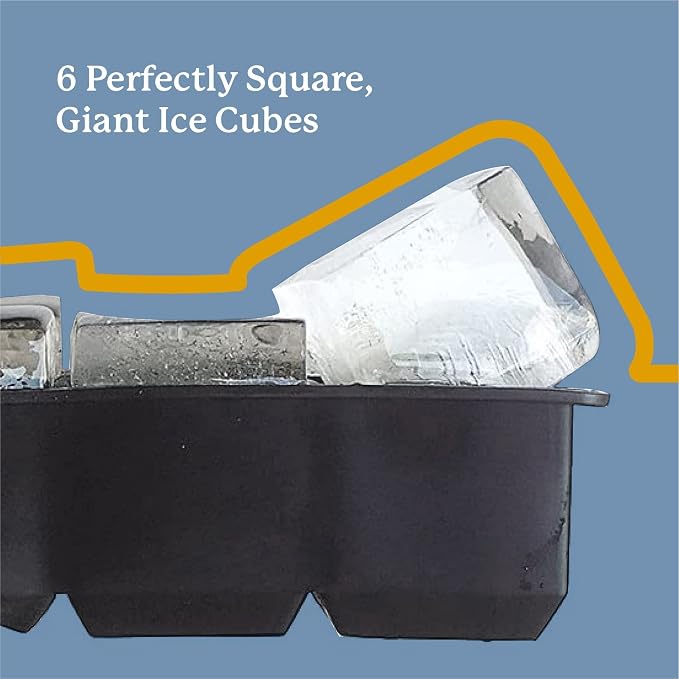 Samuelworld Silicone Premium Ice Trays, 2 Inches Extra Large Cubes & 2.5 Inches - Image 4