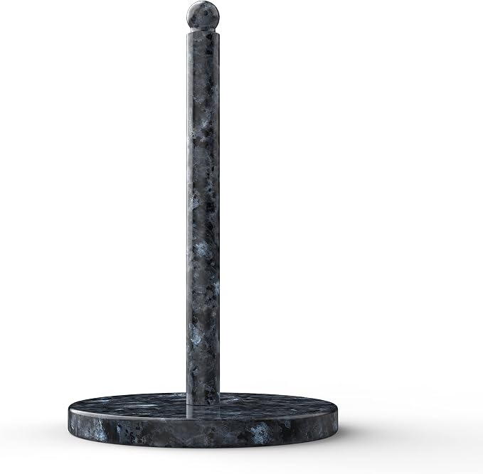 Koville Norwegian Natural Granite Paper Towel Holder Countertop, Genuine Stone by Koville