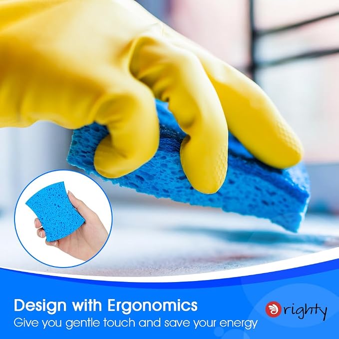 Orighty Non-Scratch Cellulose Scrub Sponges 24 Pack, Kitchen Sponges - Image 5