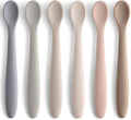 Silicone Baby Feeding Spoons, First Stage Baby Infant Spoons, Soft-Tip Easy on by NETANY
