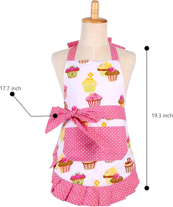G2PLUS Kid Cotton Aprons, Toddler Apron - Image 2