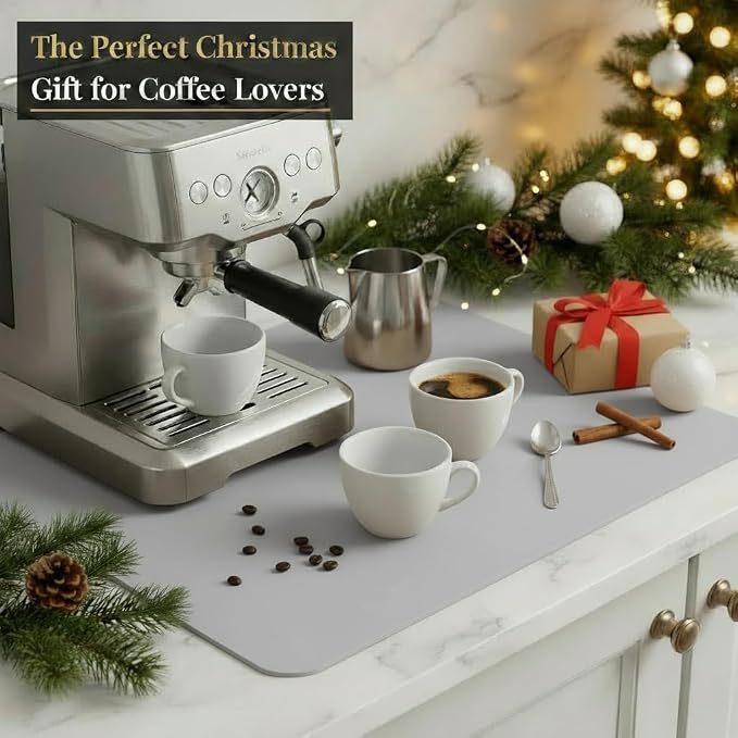Dish Drying Mat Super Absorbent – 17" x 31" Coffee Mat - Image 7