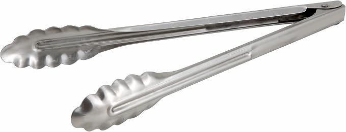 Winco Stainless Steel, Coiled Spring Utility Tong Heavyweight by Winco