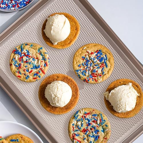 Baker's Secret Baking Sheet Pan Set, 2x Cookie Sheets for Oven