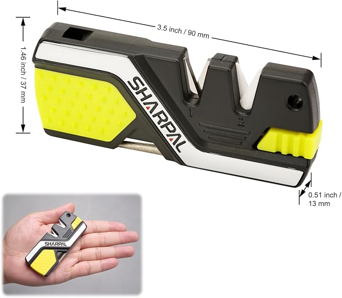 SHARPAL 101N-G Kitchen Pocket Knife Sharpener Survival Camping Tool - Image 3