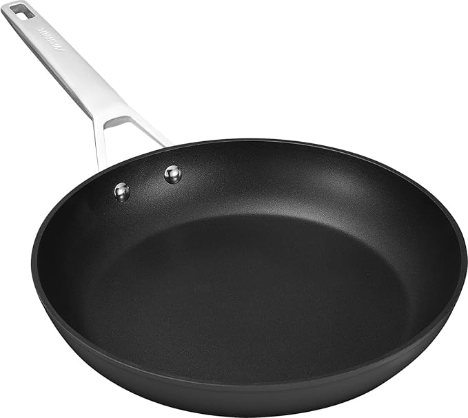 MsMk Nonstick Frying Pan, 12 1/2 Inch Titanium and Ceramic Nonstick Large by MSMKPROCOOKWARESINCE1987