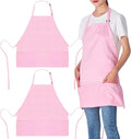 Jubatus 2 Pack 3 Pockets Adjustable Bib Apron Chef Kitchen Cooking Aprons by Jubatus